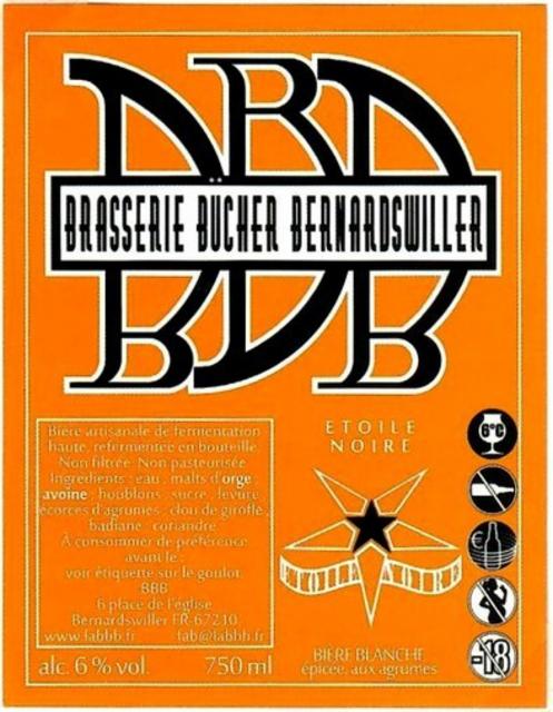 Étoile Noire 6.0%, Brasserie Bücher Bernardswiller, France