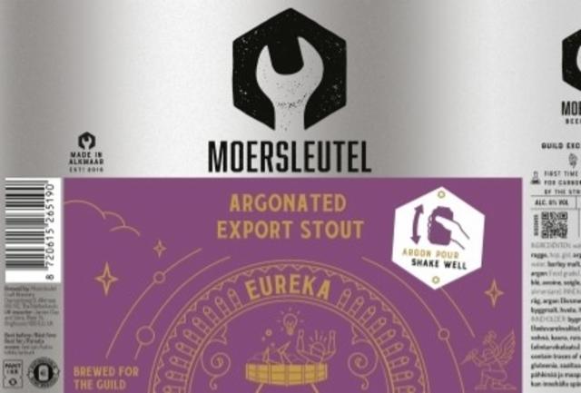 Eureka - Argonated Export Stout 8.0%, Brouwerij De Moersleutel, Netherlands