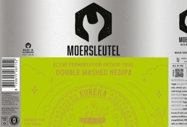Eureka - Double Mashed NEDIPA (Active Fermentation Dryhop Trial) 8.0%, Brouwerij De Moersleutel, Netherlands