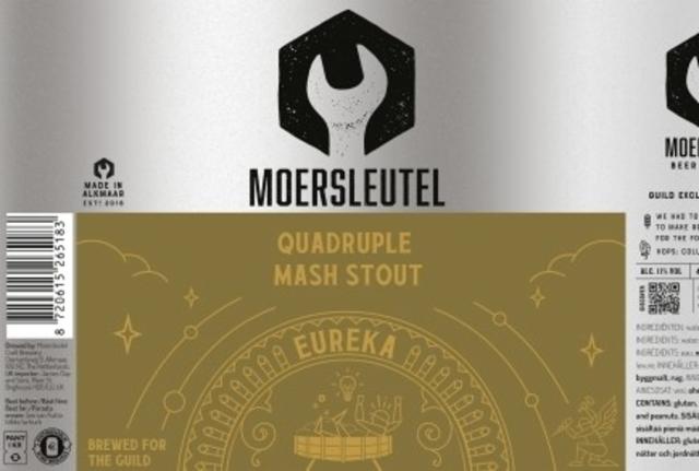 Eureka - Quadruple Mash Stout 11.0%, Brouwerij De Moersleutel, Netherlands