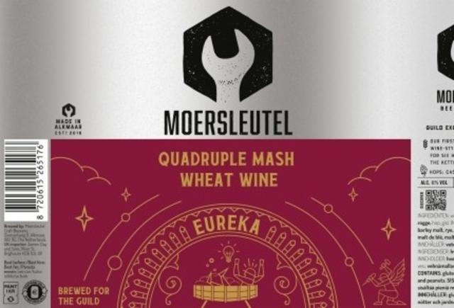 Eureka - Quadruple Mash Wheat Wine 11.0%, Brouwerij De Moersleutel, Netherlands