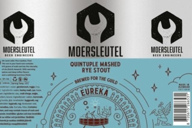 Eureka - Quintupel Mashed Rye Stout 12.0%, Brouwerij De Moersleutel, Netherlands