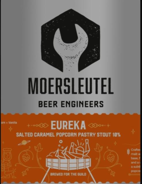 Eureka - salted caramel popcorn pastry stout 10.0%, Brouwerij De Moersleutel, Netherlands