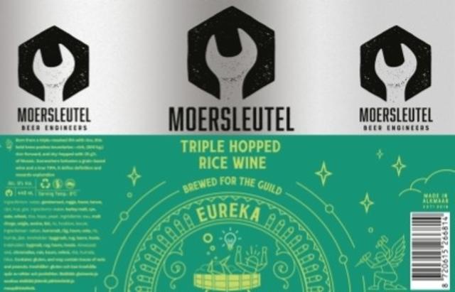 Eureka - Triple Hopped Rice Wine 9.0%, Brouwerij De Moersleutel, Netherlands