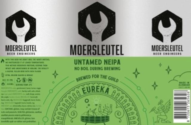 Eureka - Untamed NEIPA 5.0%, Brouwerij De Moersleutel, Netherlands