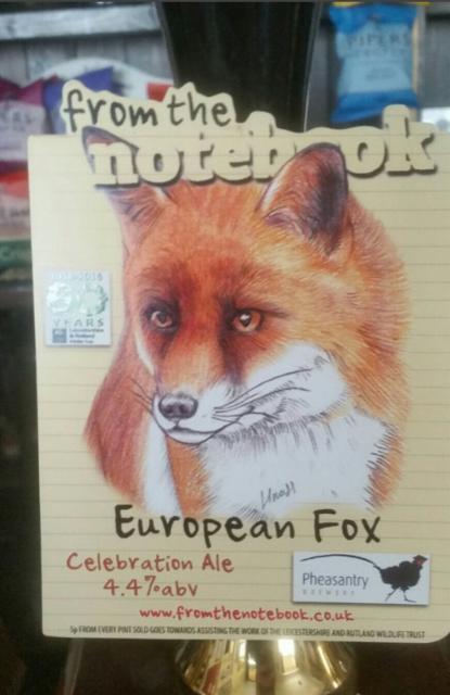 European Fox 4.4%, From The Notebook Ltd, England