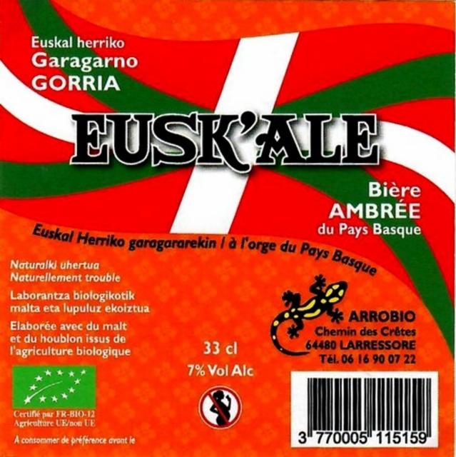 Eusk'Ale Ambrée 5.0%, Arrobio [Closed], France