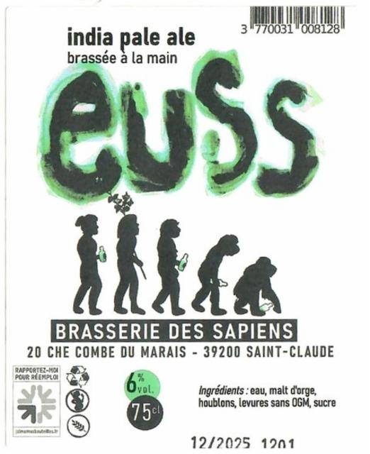 Euss 6.0%, Brasserie Des Sapiens, France