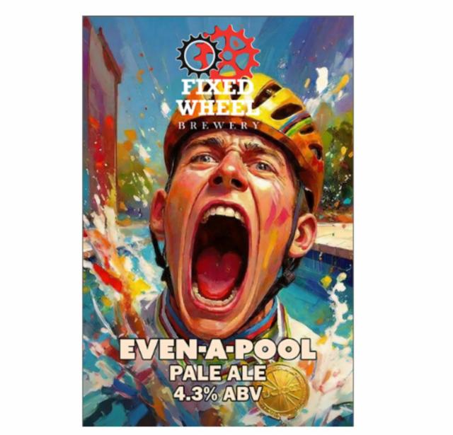 Even-a-pool 4.3%, Fixed Wheel Brewery, United Kingdom
