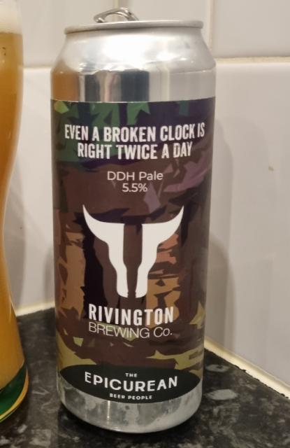 Even a Broken Clock is Right Twice a Day 5.5%, Rivington Brewing Co., England