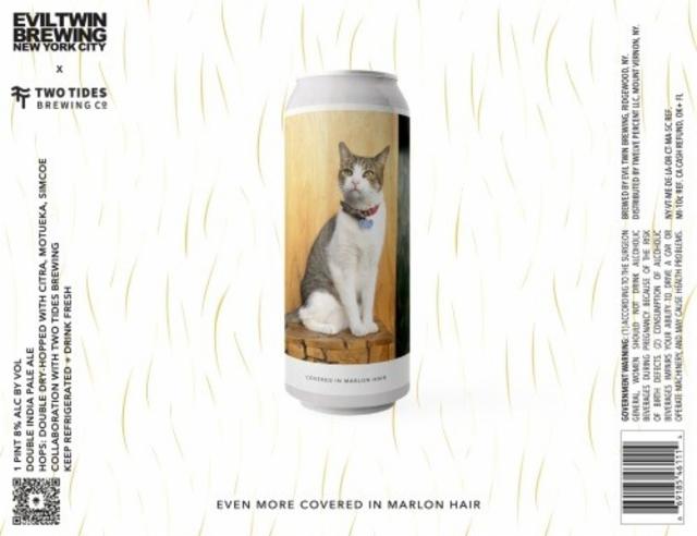 even more covered in Marlon hair, Evil Twin Brewing NYC