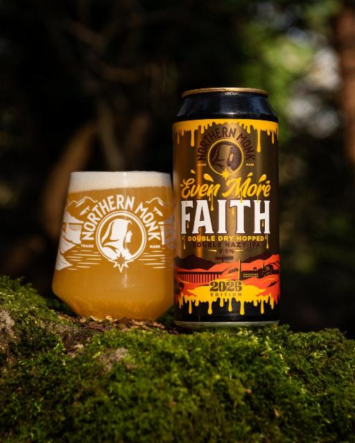 EVEN MORE FAITH // DOUBLE DRY HOPPED DOUBLE HAZY IPA // 2026 EDITION, Northern Monk Brew Co.