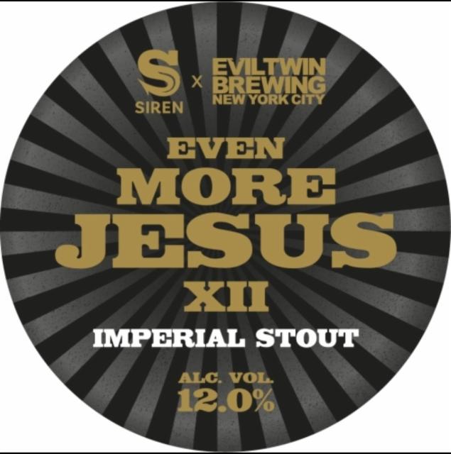 Even More Jesus XII 12.0%, Siren Craft Brew, England