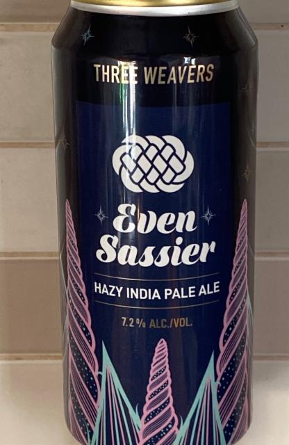 Even Sassier Hazy India Pale Ale 7.2%, Three Weavers Brewing Company, United States