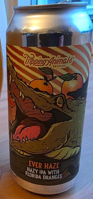 ever haze hazy ipa with florida oranges 7.0%, Tripping Animals Brewing Co., United States