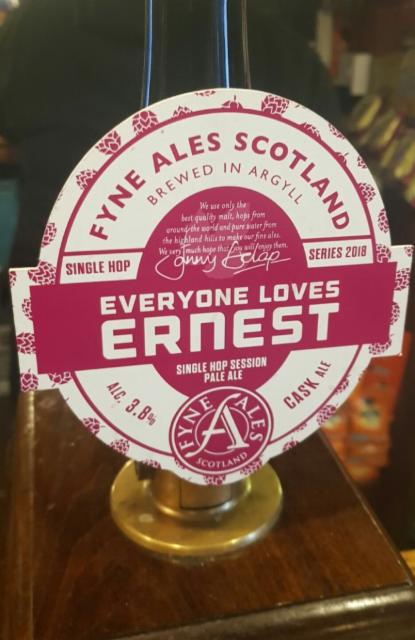 Everyone Loves Ernest 3.8%, Fyne Ales, Scotland