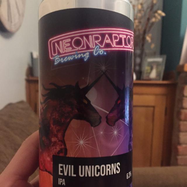 Evil unicorns 6.3%, Neon Raptor Brewing Co., England
