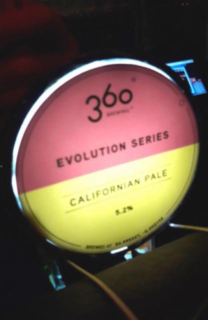 Evolution Series-California Pale 5.2%, 360° Brewing Company, England