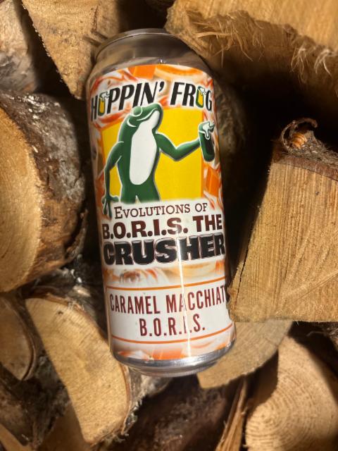 Evolutions of B.O.R.I.S the crusher Caramell Macchiato B.O.R.I.S, Hoppin' Frog Brewery