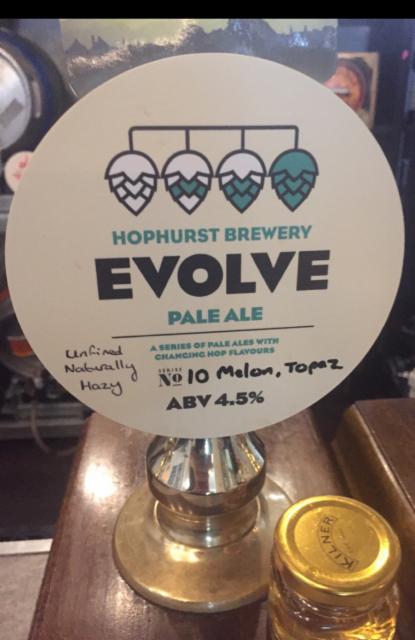 Evolve No.10 Melon Topaz 4.5%, Hophurst Brewery, England