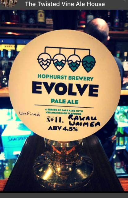 Evolve No.11 Rakau Waimea 4.5%, Hophurst Brewery, England