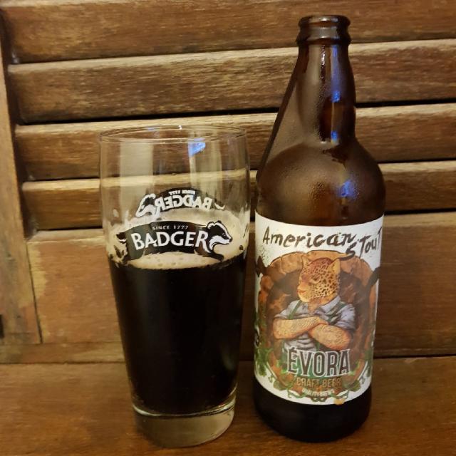 Évora American Stout 6.0%, Évora Craft Beer, Brazil