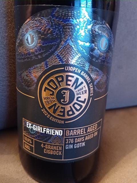 Ex-Girlfriend 4-Granen Eisbock Barrel Aged 2025 Gin Gotik 10.5%, Jopen, Netherlands