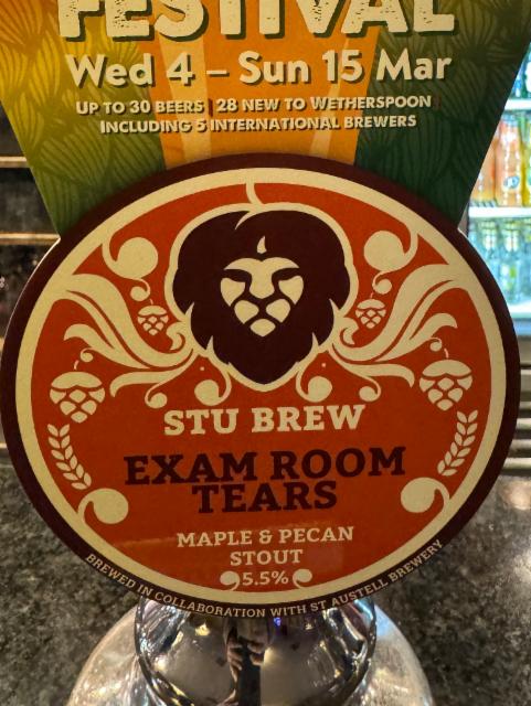 Exam Room Tears 5.5%, Stu brew, England