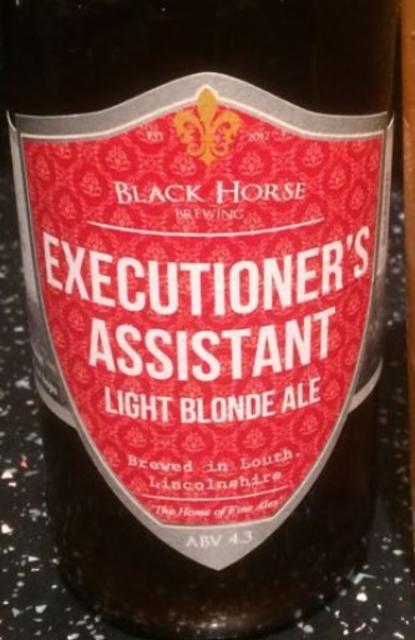 Executioner's Assistant 4.3%, Black Horse Brewing, England