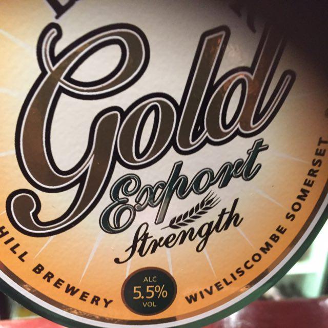 Exmoor Gold Export Strength 5.5%, Exmoor Brewery, England