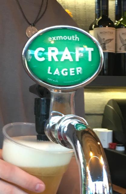 Exmouth Craft Lager 4.2%, Arkell's Brewery, England
