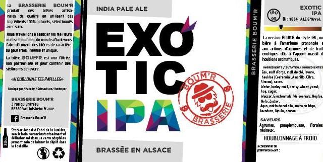 Exotic IPA, Brasserie Boum'R