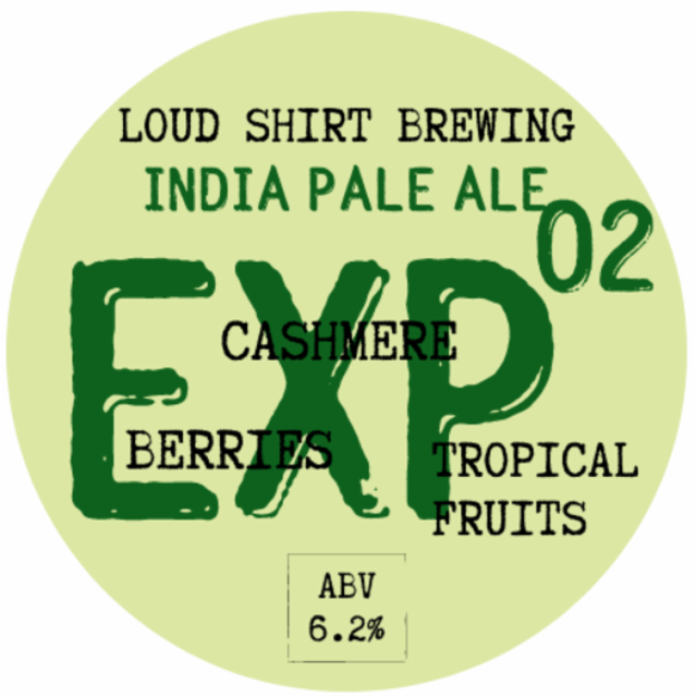 EXP 02 India Pale Ale 6.2%, Loud Shirt Brewing Co., England