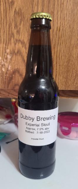 Experial Stout (batch 1), Dubby Brewing
