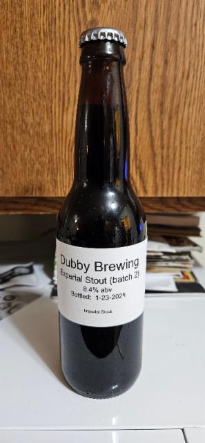 Experial Stout (batch 2) 8.4%, Dubby Brewing, United States