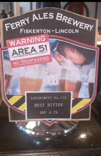 Experiment No. 112 4.2%, Ferry Ales Brewery, England
