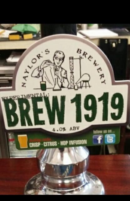 Experimental Brew 1919 4.0%, Naylor's Brewery, England