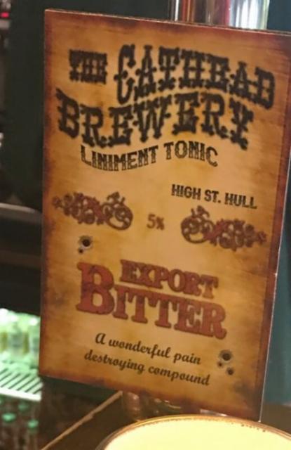 Export Bitter 5.0%, Cat Head Brewery, England