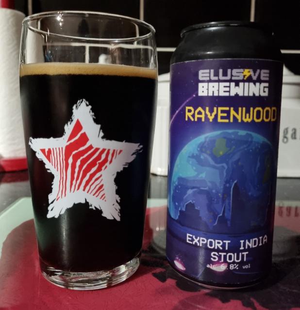 Export India,Stout 6.8%, Elusive Brewing, England