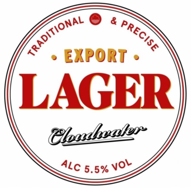 Export Lager 5.5%, Cloudwater Brew Co., England