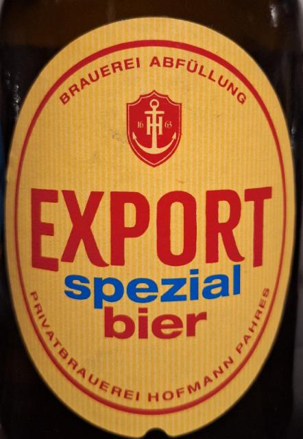 Export Spezial 5.3%, Privatbrauerei Hofmann, Germany
