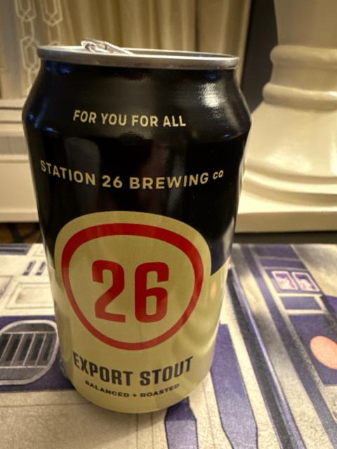 Export stout, Station 26 Brewing Co