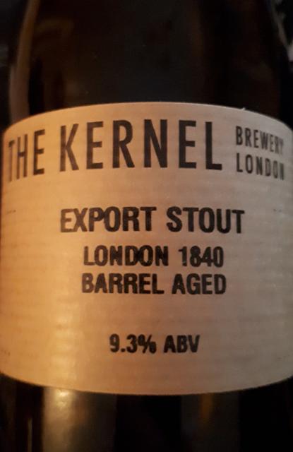 Export Stout London 1840 Barrel Aged 9.3%, The Kernel Brewery, England