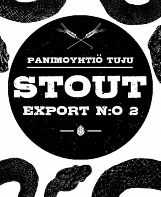 Export Stout N:o 2 8.0%, Panimoyhtiö Tuju, Finland
