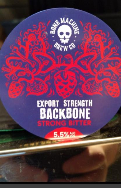 Export Strength Backbone 5.5%, Bone Machine Brew Co., England