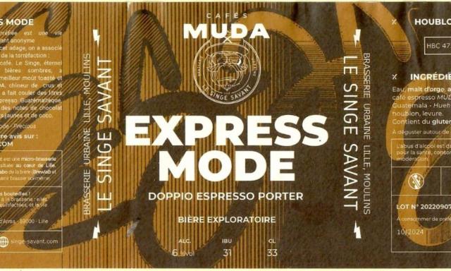 Express Mode 6.0%, Brasserie Du Singe Savant, France