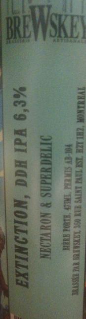 extinction 6.3%, BreWskey, Canada