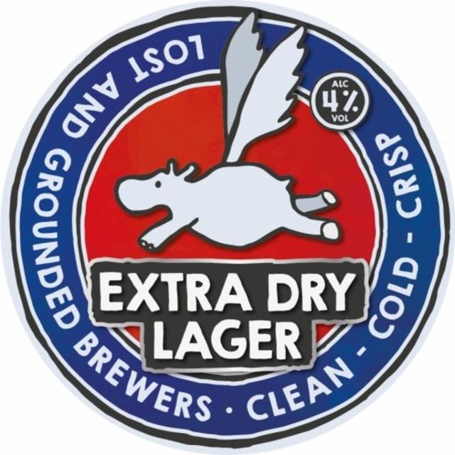 extra dry lager 4.0%, Lost and Grounded Brewers, England
