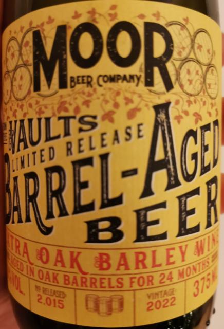 Extra Oak Barley Wine 10.0%, Moor Beer Co., England