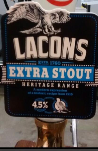 Extra Stout 4.5%, Lacons Brewery Ltd, England